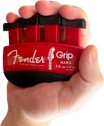 Fender GRIP Hand and Finger Exerciser – Best Ergonomic Finger Strengthener to improve play on all stringed instruments (Guitar, Bass, Violin, etc.) (Tensions: WHITE=5-Lbs; RED=7-Lbs; BLACK=9-Lbs) - Image 6