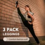 SINOPHANT 3 Pack Leggings for Women - High Waisted Buttery Soft Yoga Pants for Workout Athletic Sports - Image 4