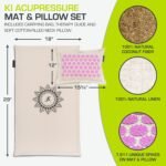 ProsourceFit Ki Acupressure Mat and Pillow Set with 100% Natural Linen for Back/Neck Pain Relief and Muscle Relaxation - Image 3