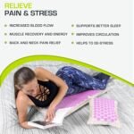ProsourceFit Ki Acupressure Mat and Pillow Set with 100% Natural Linen for Back/Neck Pain Relief and Muscle Relaxation - Image 5