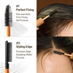 Hype Fit Hair Mascara – Flyaway Slick Stick & Edge Control with Dual-Brush Design for Precision Styling, Lightweight Non-Greasy Natural Hold, Easy-Wash Formula - Image 5