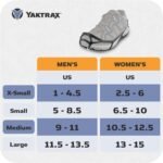 Yaktrax Walk Traction Cleats - 360-Degree Grip on Snow, Ice, & Multi-terrain Surfaces - Elastic Outer Band w/ Easy-On/Off Heel Tab & 1.2mm Zinc-coated Steel Coils - Abrasion & Rust Resistant - Unisex - Image 5
