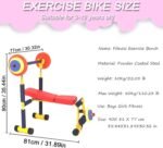 Kids Fitness Exercise Equipment, Fitness Exercise Equipment for Kids, Weight Bench Adjustable Barbell, Bench and Leg Press, Fun Exercise Toy Bench for Kids Ages 3-12 Years - Image 4