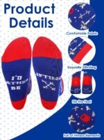 Panitay 6 Pairs Gym Gift Socks Fitness Themed Socks for Men Women Fun Novelty Crazy Crew Socks Powerlifting Dumbbell Workout Gifts for Gym Lovers Trainer Gifts Christmas Socks - Image 4