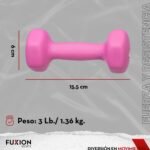 FUXION Neoprene Dumbbell Hand Weights, Sets of 2 Hexagon Non-Slip Weights for Home Gym Yoga Pilates Workout - Image 4