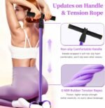 Pedal Resistance Bands with Handles, Upgrade 6-Tubes Manual Tension Training Pedal, Natural Rubber Foot Pedal Resistance Bands, Multifunction Fitness Bands for Abdomen, Waist, Arm, Leg - Image 4