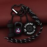 Gym Dumbbell Barbell Kettlebell Purse Keychain - Muscle Faith Cup Rope Bag Handbags Charms - Fitness Gift - Image 6