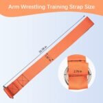 Arm Wrestling Training Loading Strap, Ideal for Wrist Forearm and Biceps Workouts Muscle Strength Workouts Tools Suitable for Home and Gym Training for 1-2 inches Barbell Plates - Image 3