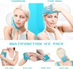 Gel Beads Ice Pack Ice Bag with Strap-1 Pack Reusable Hot & Cold Pack Compress for Knee, Shoulder, Foot, Back, Ankle, Neck, Hip, Elbow, Wisdom Tooth-7.76''x4.93''(Blue) - Image 3