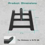 Moricher Weight Sled with Harness, Heavy Duty Fitness Strength Training Sled Workout Sled for Athletic Exercise and Speed, Suitable for 1" and 2" Weight Plates - Image 3