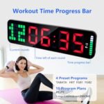 Gym Timer - Large Digital Gym Clock Wall with Interval Time Progress Bar, Countdown/Up Stopwatch, Remote Control for Home Gym Garage Boxing Crossfit - Image 5