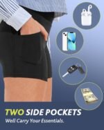 CAMPSNAIL Biker Shorts Women with Pockets - 3"/5"/8" High Waisted Workout Spandex Tummy Control Gym Running Yoga Shorts - Image 4