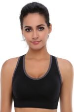 Women's Seamless Racerback Sports Bra High Impact Support Yoga Gym Workout Fitness - Image 4