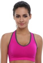 Women's Seamless Racerback Sports Bra High Impact Support Yoga Gym Workout Fitness - Image 5