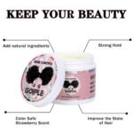 WOZUTUNT Edge Control Wax, Hair Styling Product, Strong Hold Non-greasy Edge Control Gel, Edge Wax, Rosemary Oil for Hair Growth, for Black Hair, Includes Edge Brush, 4 oz - Image 3