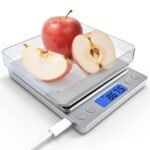 Rechargeable Digital Food Scale with Gram and Ounce, Measuring Range 0.1g/3kg(6.6lb), Smart Kitchen Scale for Food, Baking, Cooking, Sourdough Bread, Weight Loss - Small Kitchen Gadget Product - Image 4