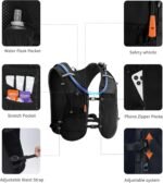 ECOHUB Running Hydration Vest Backpack,Lightweight Breathable Pack with 2L Water Bladder Bag Daypack for Hiking Trail Running Cycling Race Marathon for Women Men - Image 5