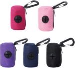 Pet Poop Bag Dispenser MeshFabric Dog Waste Bag Holder With LeashHook For Outdoor Activity - Image 4