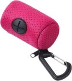 Pet Poop Bag Dispenser MeshFabric Dog Waste Bag Holder With LeashHook For Outdoor Activity - Image 6