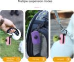 Pet Poop Bag Dispenser MeshFabric Dog Waste Bag Holder With LeashHook For Outdoor Activity - Image 7