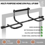 NOWAKE Pull up bar For Doorway,300lbs Heavy Duty Adjustable Width Portable Functional Ergonomic Design Door Frame Chin Up Bar With USA Patent For Home Fitness Workouts - Image 3