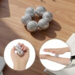 6 Pcs Magnetic Massage Ball for Adults Spiky Massage Ball for Hand Exercise, Pain Pressure and Stress Relief Christmas Gifts for Stocking Stuffers(Silver) - Image 6