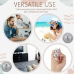 6 Pcs Magnetic Massage Ball for Adults Spiky Massage Ball for Hand Exercise, Pain Pressure and Stress Relief Christmas Gifts for Stocking Stuffers(Silver) - Image 7