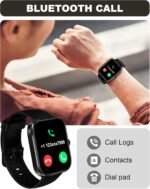 Smart Watch for Men Women(Answer/Make Call)-1.91" HD Fitness Smartwatch with Sleep/Heart Rate/spO2 Monitor, 113+ Sport Modes, IP68 Waterproof Smart Watch for Android iOS,Black - Image 3