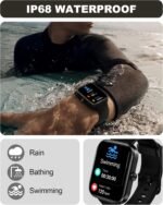 Smart Watch for Men Women(Answer/Make Call)-1.91" HD Fitness Smartwatch with Sleep/Heart Rate/spO2 Monitor, 113+ Sport Modes, IP68 Waterproof Smart Watch for Android iOS,Black - Image 7