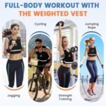 FUFF Weighted Vest Woman, 4-10/11-20/20-32 Lb Adjustable Weight Vest for Women Men, Female Strength Training Body Vest for Walking Exercise Running Workout - Image 5
