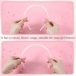 Hotop 100 Pcs Plastic Headbands Bulk 1 Inch Wide Craft No Teeth Plain Headbands DIY Hair Band Accessories for Girls Women (White,1/2 Inch Wide) - Image 4