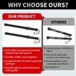 Ropeless Battle Ropes for HIIT Workouts, Cardio & Muscle Training, Low-Impact Cardio Training, Portable Cordless Home Gym Equipment for Men & Women with Non-Slip Gloves - Image 3
