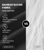 DAVID ARCHY Men's Undershirt Bamboo Rayon Moisture-Wicking V-Neck T-Shirts Stretch Tees for Men, 3 or 5 Pack - Image 3