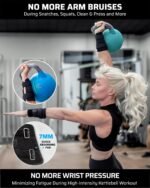Kettlebell Wrist & Forearm Guards | 7mm Impact-Absorbing Neoprene | Adjustable Straps for Secure Fit | Lightweight, Durable Protection for Kettlebell Training (Pair) - Image 3