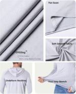 OYGSieg Men's Athletic Hoodies Long Sleeve Fishing Shirts for Men UPF 50+ SPF UV Sun Protection Shirts Rash Guards - Image 4