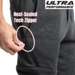 Ultra Performance 3 Pack Fleece Active Tech Joggers for Men, Mens Sweatpants with Zipper Pockets - Image 5