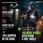 AVANTO SOLX1 Pro Chest Light for Running & Night Walking | Running Headlamp Flashlight Performance | USB-C Charge | Adjustable Beam | Reflective Safety Harness in Black - Image 3