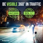 AVANTO SOLX1 Pro Chest Light for Running & Night Walking | Running Headlamp Flashlight Performance | USB-C Charge | Adjustable Beam | Reflective Safety Harness in Black - Image 5