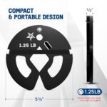 Yes4All Fractional Weight Plates Set, Available In Steel And Rubber, Set of 2/4/6 Plates in 1.25LB, 2.5LB, or 5LB Sizes, Micro Change Plates for Dumbbell and Olympic Barbell Weightlifting - Image 3
