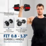 Yes4All Fractional Weight Plates Set, Available In Steel And Rubber, Set of 2/4/6 Plates in 1.25LB, 2.5LB, or 5LB Sizes, Micro Change Plates for Dumbbell and Olympic Barbell Weightlifting - Image 6