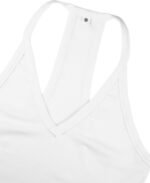 iGENJUN Workout Tops for Women Racerback Basic Tank Summer 2024 Camisole V Neck Slim Fit Ribbed Sleeveless - Image 5