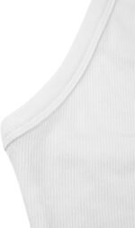iGENJUN Workout Tops for Women Racerback Basic Tank Summer 2024 Camisole V Neck Slim Fit Ribbed Sleeveless - Image 6