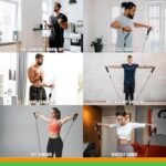 SmarterLife Resistance Bands with Handles, Physical Therapy Strap, Exercise Band to Tone Arms, Legs, Chest, Booty - 5 Exercise Bands with Handles, Ankle Straps, No-Slip Door Anchor, Storage Bag - Image 5