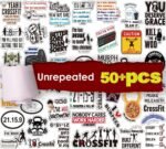 Functional Fitness Stickers - High-Intensity Workout Decals for Gym, Water Bottles & Gear - HIIT Training Motivational Vinyl Stickers - Image 3