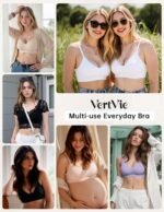 Vertvie Womens Seamless Bra No Underwire Comfort Push Up Bras Buttery Soft Wireless Bralette Full Coverage Sport Everyday Bra - Image 5