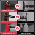 Pull Up Bar for Doorway, 25.5“-39.4” Adjustable Doorframe Pullup Bars, Portable Strength Training Pull-up Bars without Screws, Max 440lbs, Locking Mechanism Door Frame Pullups for Adults, Kids - Image 7