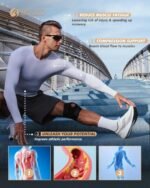 5 Pack Long Sleeve Compression Shirts for Men - Black Quick Dry Workout Base Layer Undershirt Top for Athletic Gym Running - Image 3