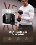 5 Pack Long Sleeve Compression Shirts for Men - Black Quick Dry Workout Base Layer Undershirt Top for Athletic Gym Running - Image 5