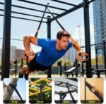 TOBWOLF Home Suspension Straps Training Kit, All in One Compact Resistance Trainer Straps & Door Anchors, Suitable for Home Gyms, Travel, Core Training & Full-Body Fitness - Image 4