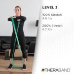 THERABAND CLX Resistance Band with Loops, 5-Foot Band, Green, Heavy, Non-Latex, Elastic Band for Exercise, Mobility & Rehab, Stretching, Home Workouts, Color-Coded for Easy Resistance Levels - Image 5